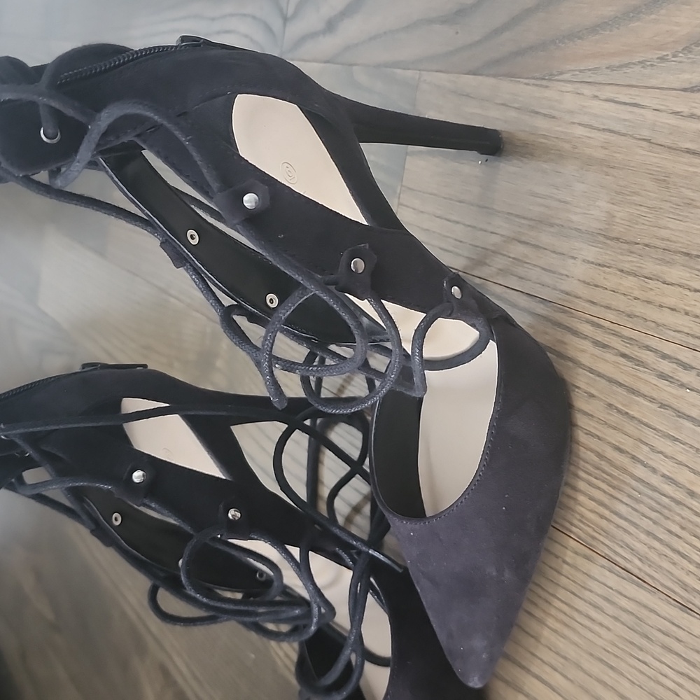 Black Heels With Straps